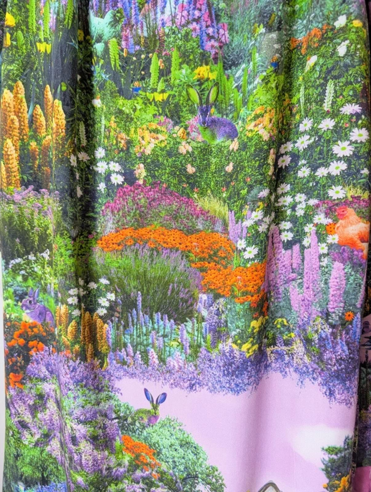 Numph Nuallison Dress UK 8 – EcoVero Viscose – Whimsical Spring Print – Belted