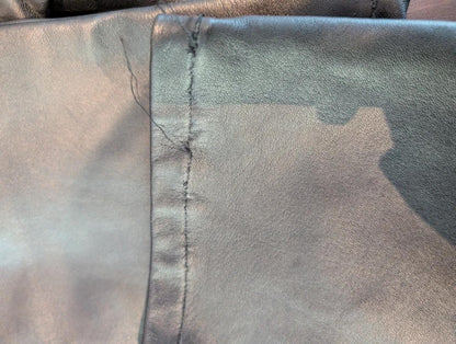 Laura Clement Lambs Leather Trousers UK12 Soft Leather Tailored Slim Leg