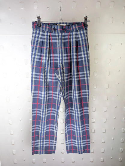 Vintage Burberrys kids check trousers – made in England – age 8/9