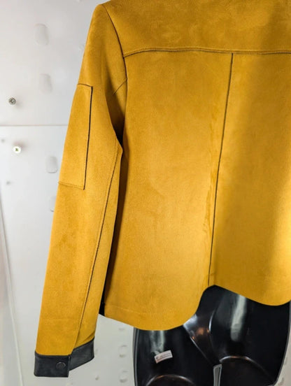 Little Miss by Captain Tortue Faux Suede Utility Jacket Petite Small
