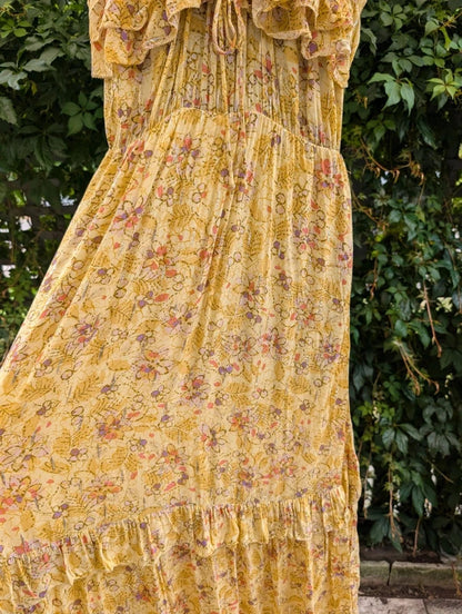 Suncoo Paris Carine Floral Maxi Dress FSC Viscose UK12