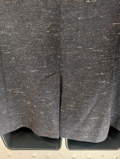 Aquascutum London navy wool blend blazer UK 12 tailored classic jacket