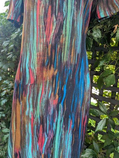 Numph Abstract Print Shift Dress UK12 EU38