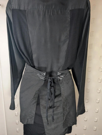 Nu Denmark Wrap Cardigan – Mixed Panels, Dark Romantic – Size M