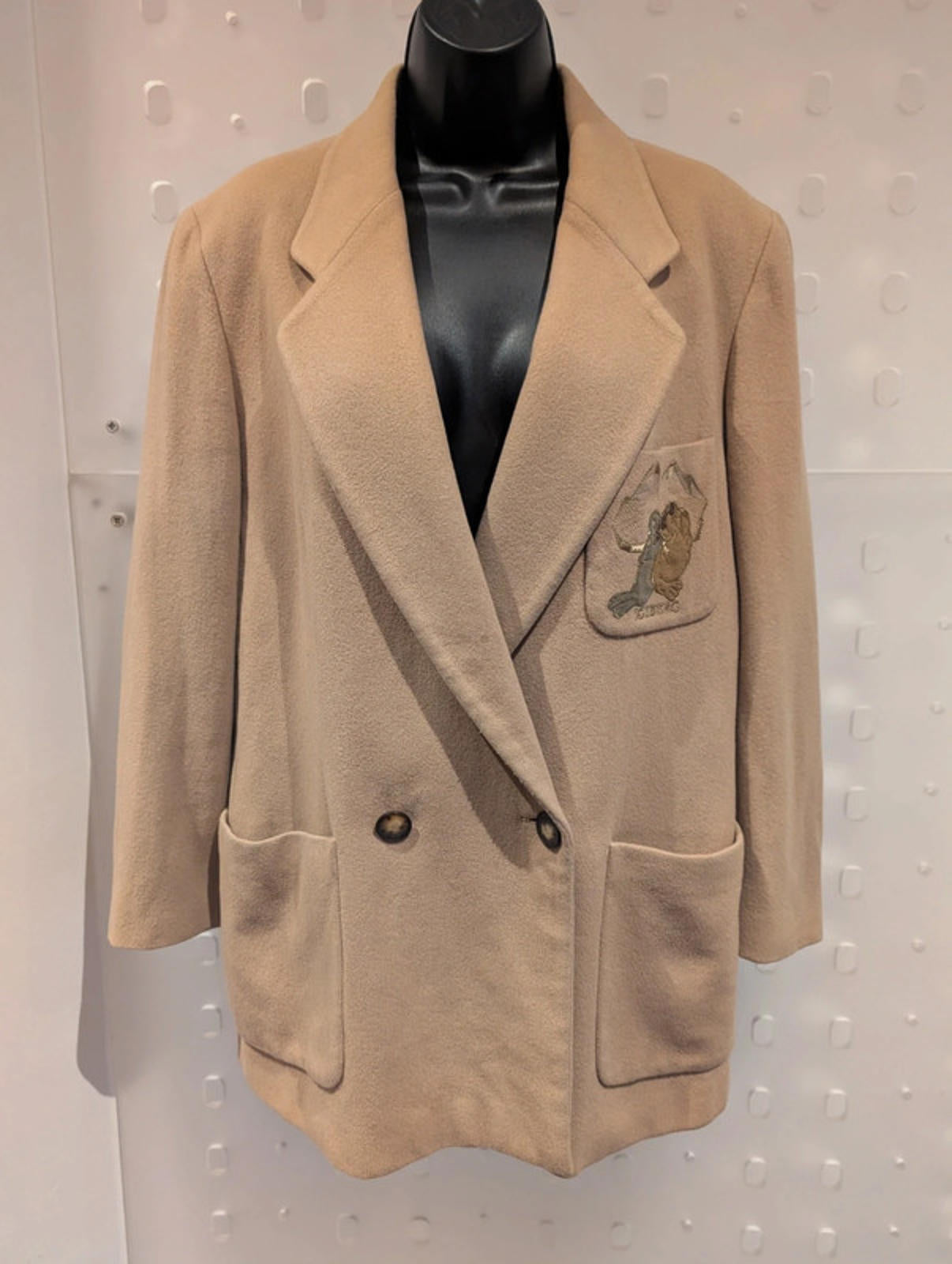 Rare Vintage Iceberg Double-Breasted Wool Blend Blazer – Made in Italy M