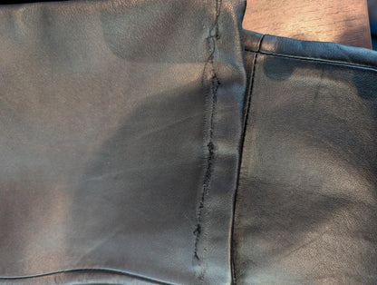 Laura Clement Lambs Leather Trousers UK12 Soft Leather Tailored Slim Leg