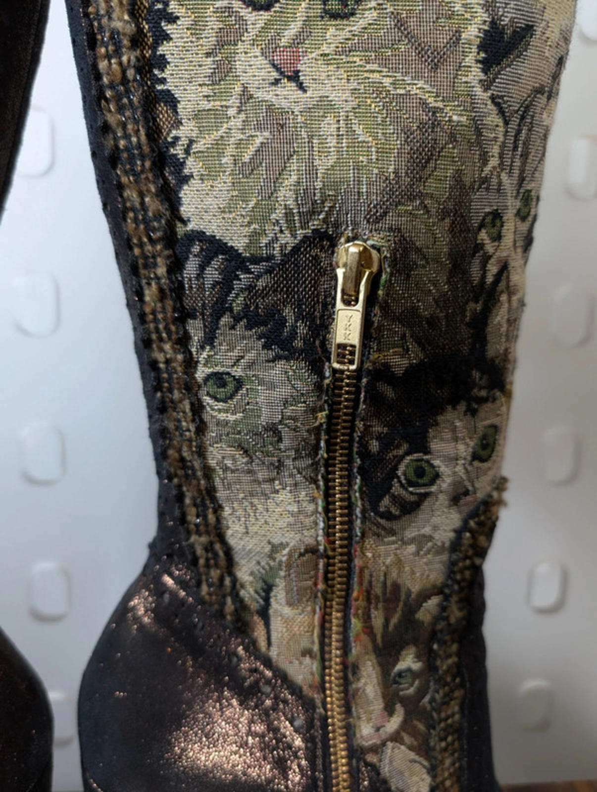 Irregular Choice Peggy Sue cat boots | Bronze | EU 41 / UK 7