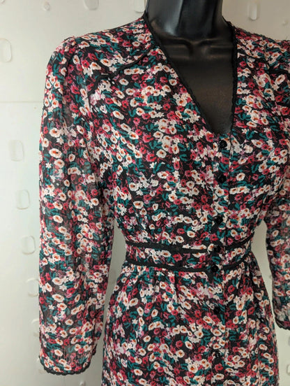 Suncoo Paris ‘Clotilde’ Midi Dress – Size T2 (UK 10)