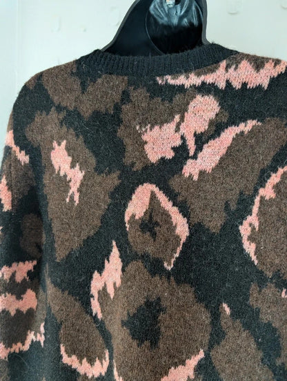 Nooki London Cindy Animal Print Dress Size L nwt RRP £135