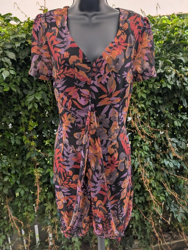 Joe Browns Autumn Floral Hanky Hem Dress UK14