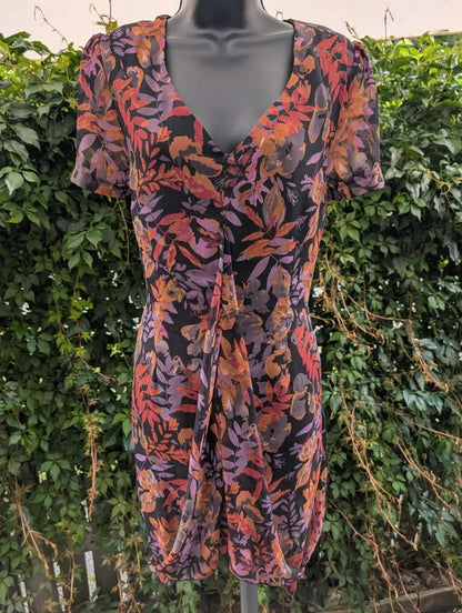 Joe Browns Autumn Floral Hanky Hem Dress UK14