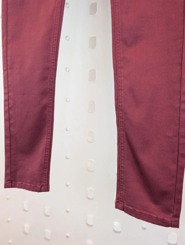 MKT Studio Parno Burgundy Skinny Jeans Size 27 NWT
