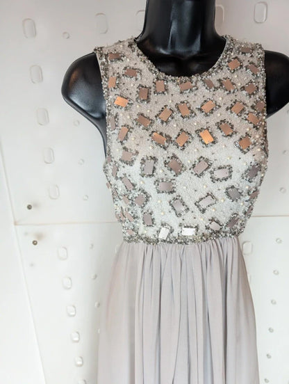 No. 1 Jenny Packham High-Low Midi Dress UK8 - Embellished Bodice Occasion