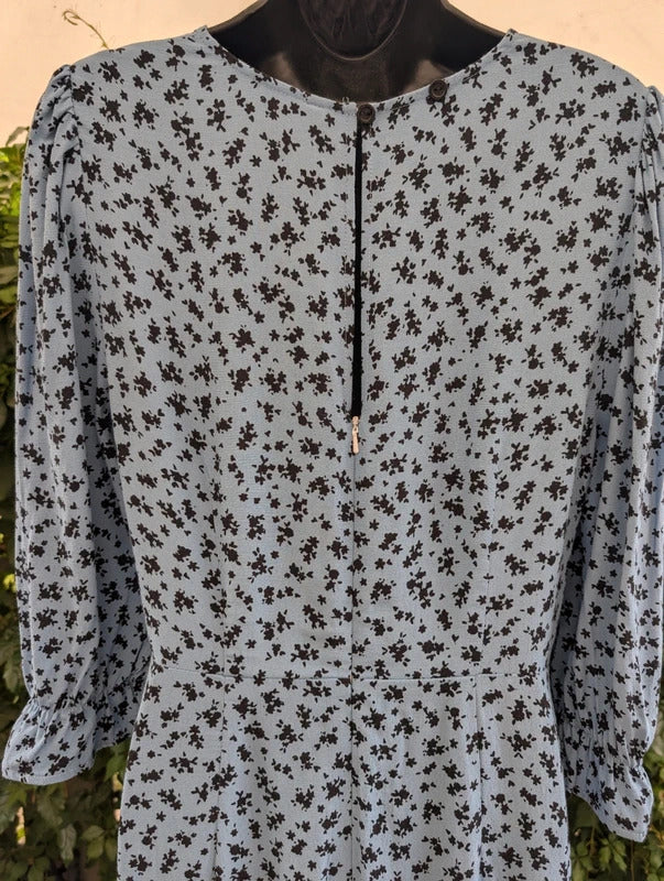 Nobody's Child EcoVero Floral Midi Dress Blue UK10