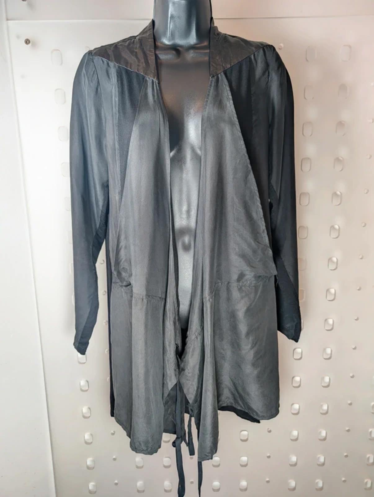 Nu Denmark Wrap Cardigan – Mixed Panels, Dark Romantic – Size M