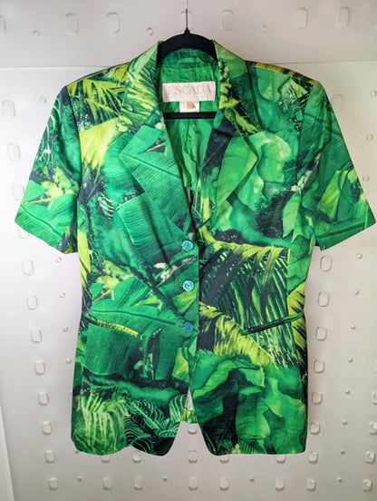 Escada Margaretha Ley tropical short-sleeve jacket – EU 42 (UK 10–12)