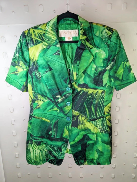 Escada Margaretha Ley tropical short-sleeve jacket – EU 42 (UK 10–12)