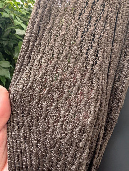 Olive Green Crochet Knit Shrug Cardigan Woodland Fairycore Free Size