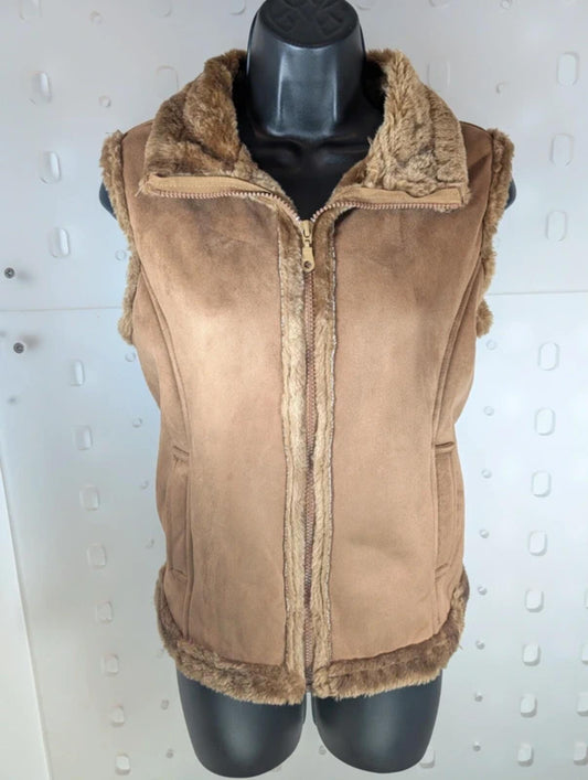 C Five J vintage Y2K faux suede gilet Medium