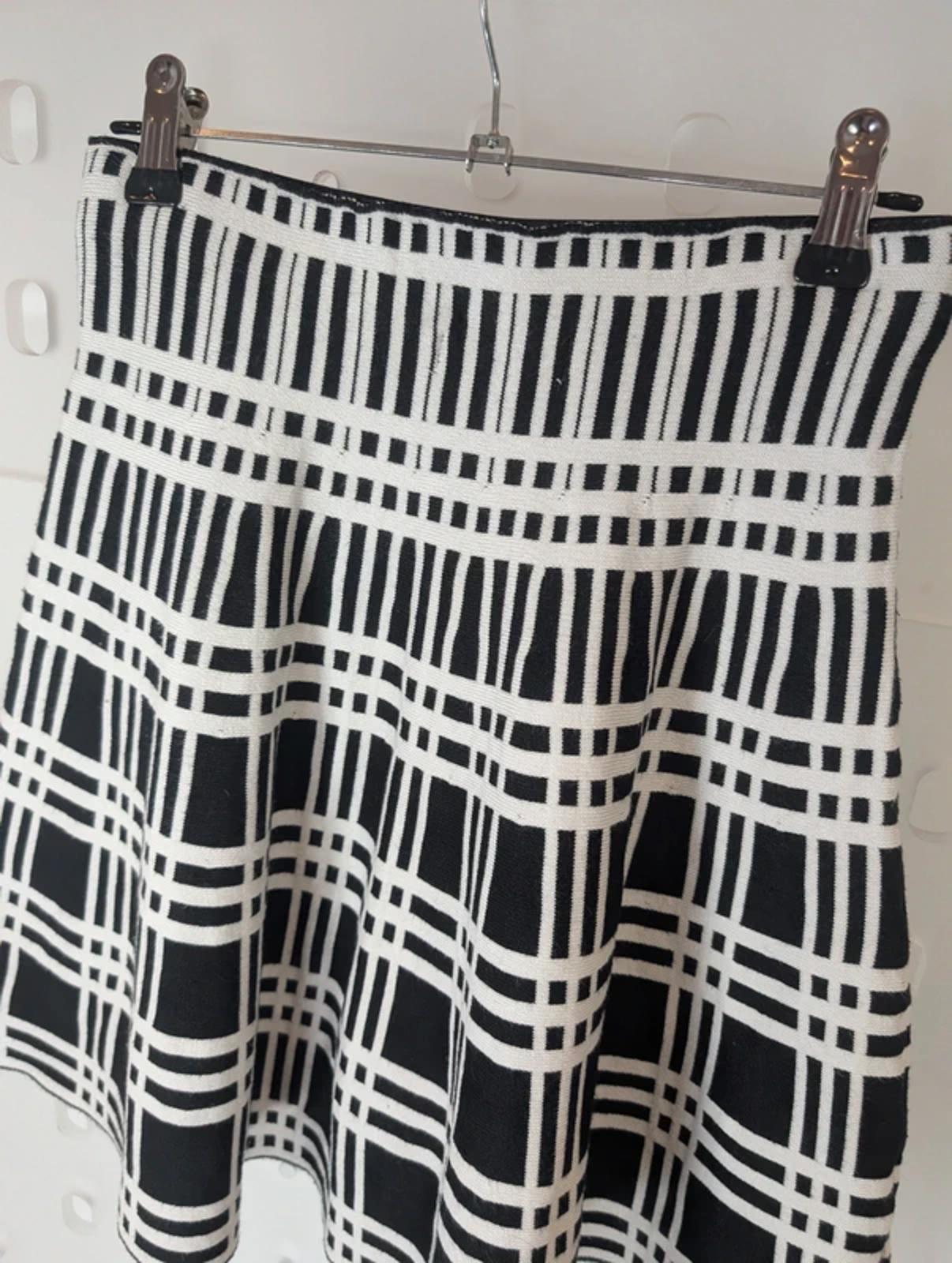 Yoyo S Check Flared Mini Skirt XS