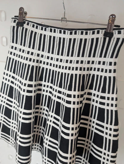 Yoyo S Check Flared Mini Skirt XS