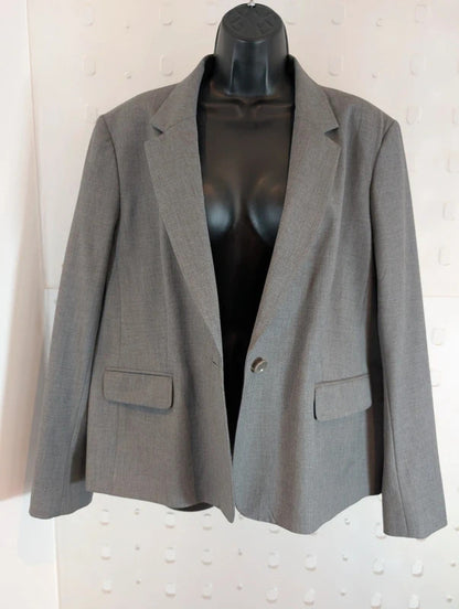 Jaeger Grey Tailored Boxy Jacket UK18