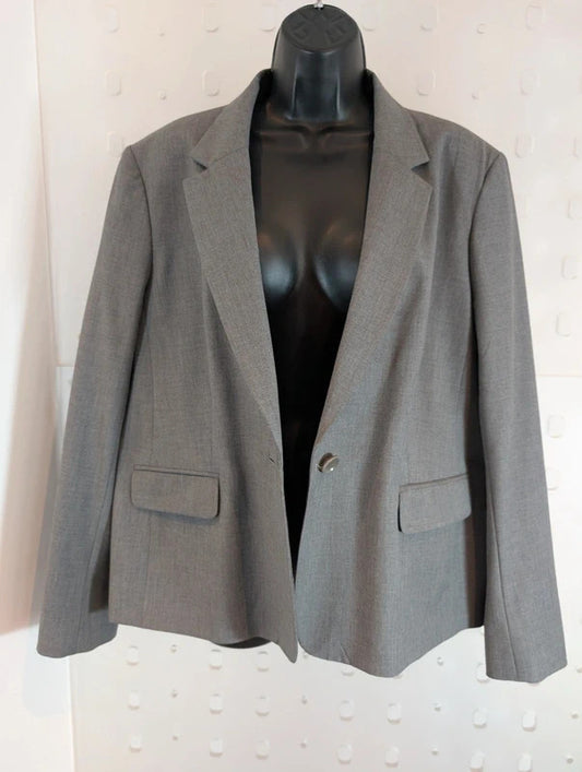 Jaeger Grey Tailored Boxy Jacket UK18