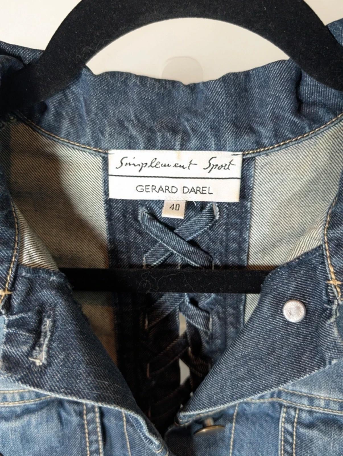 Gérard Darel Denim Jacket Plait Detail Made in Italy Size 40