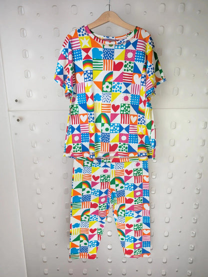 🌈 Agatha Ruiz de la Prada Rainbow Print Cotton Set | Age 12 | BNWT