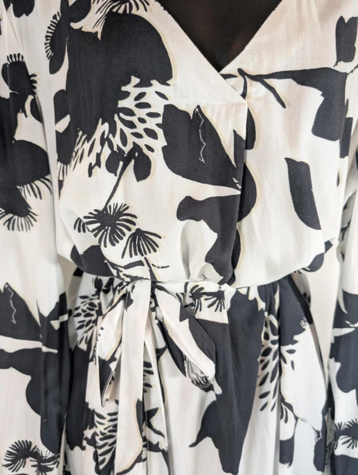 Sandwich Printed Shirt Dress Removable Tie Belt Size 40