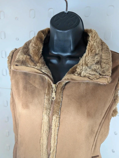 C Five J vintage Y2K faux suede gilet Medium