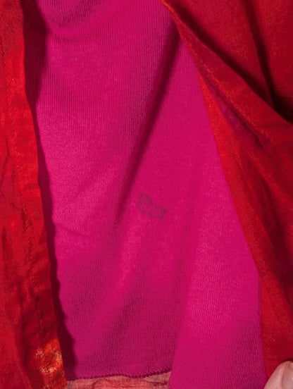 Kenzo Jungle floral skirt and top set – age 8 – pink & orange cotton