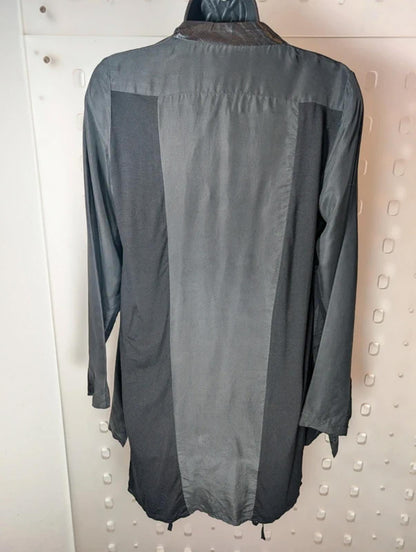 Nu Denmark Wrap Cardigan – Mixed Panels, Dark Romantic – Size M