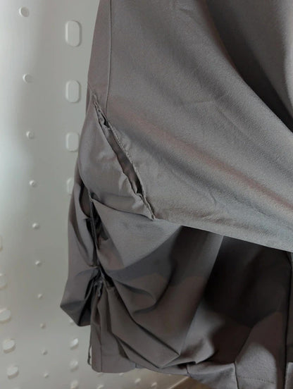 Areline Paris Draped Tank Dress Taupe T3 Loose Fit
