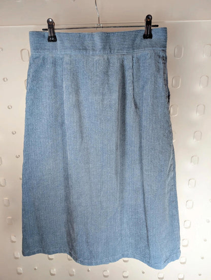 FRNCH Corduroy A-Line Skirt – Powder Blue – Size S