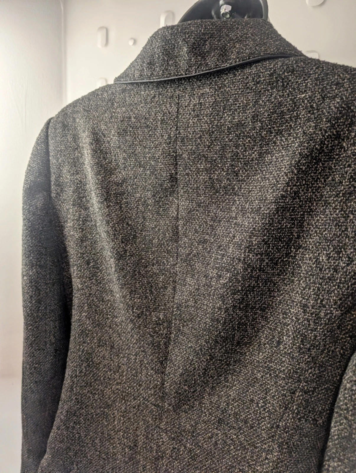 Country Casuals grey tweed fitted jacket – size 10