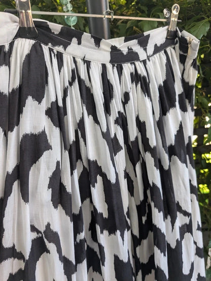 Saint Tropez Zebra Print Midi Skirt XS UK8/10