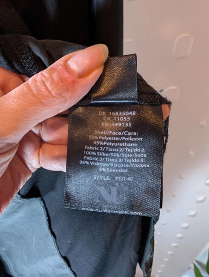 Nu Denmark Wrap Cardigan – Mixed Panels, Dark Romantic – Size M