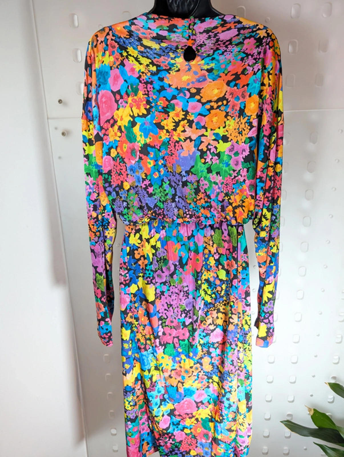 Stine Goya multicolour stretch drape dress – no size label (fits UK 8–12)