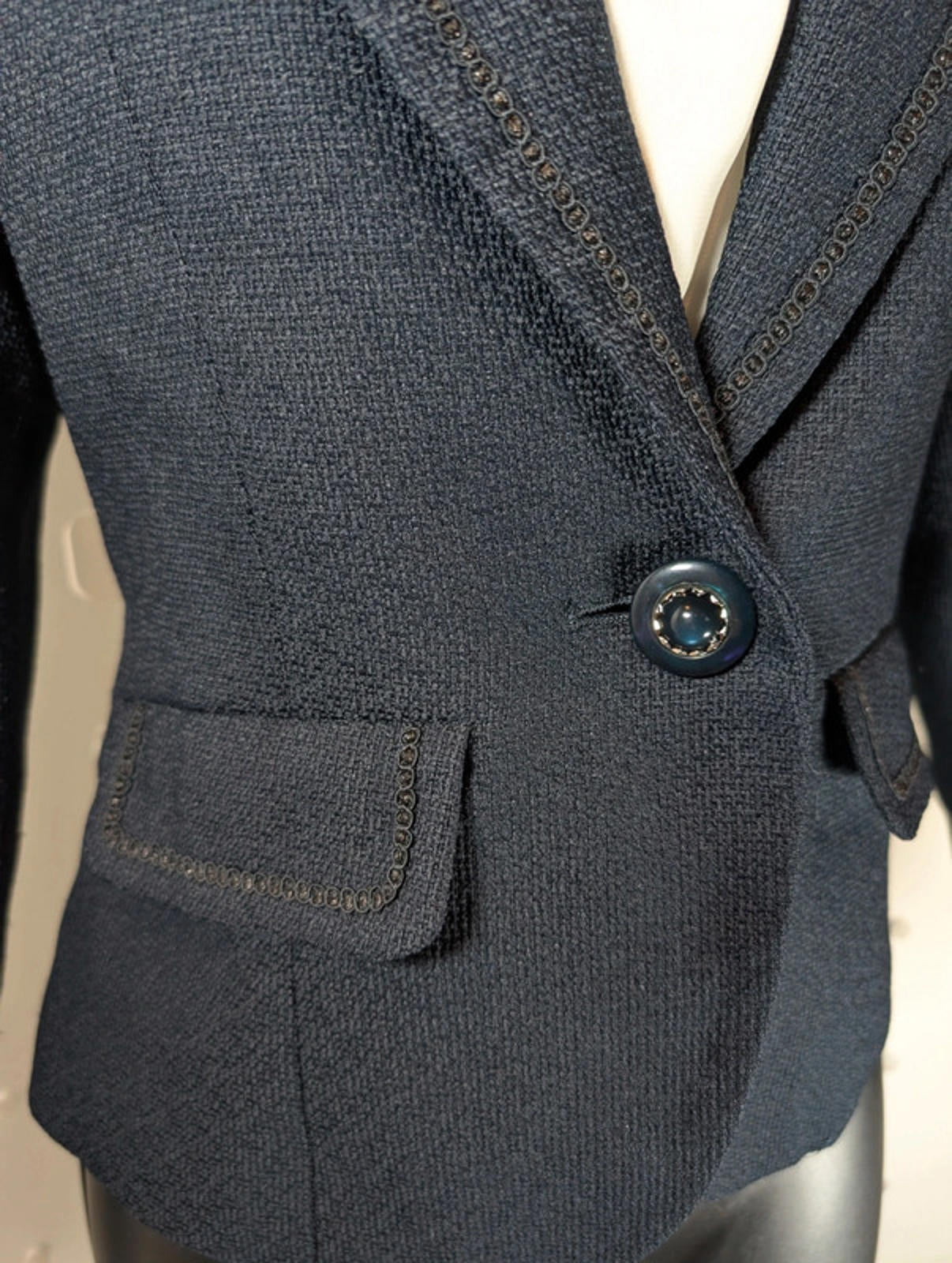 Petite Vintage Japanese Tailored Jacket with Removable Panel – UK 6–8