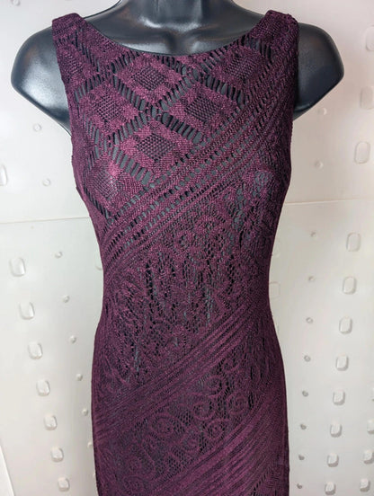 Berkertex black lace midi dress UK 12