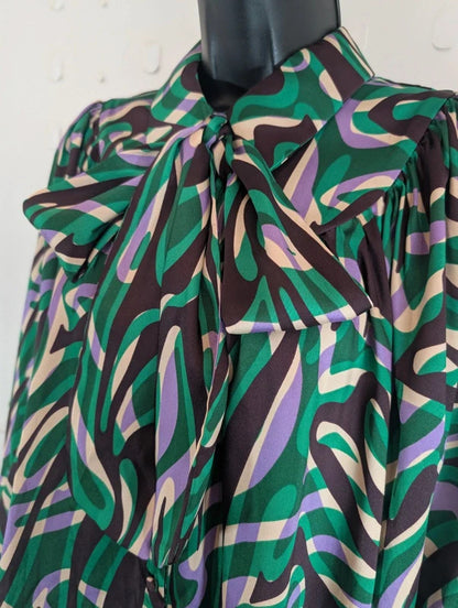 Suncoo Lahsen Pussy Bow Blouse T0 UK8