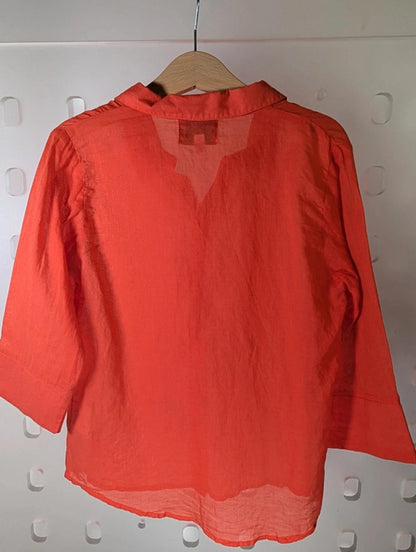 Kenzo Jungle lightweight cotton shirt with subtle logo detail – age 8