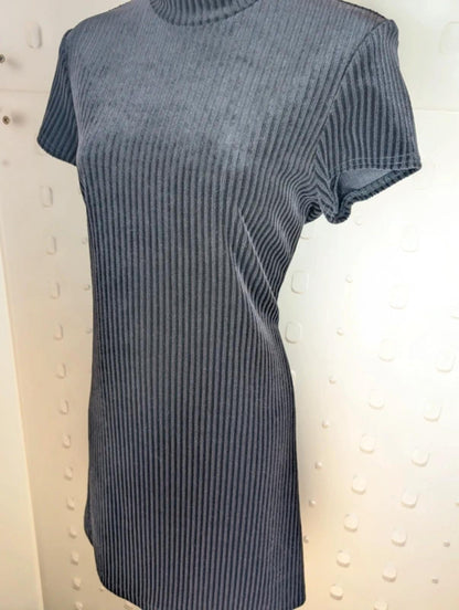 All That Jazz Corduroy Skater Dress – Black – Size M