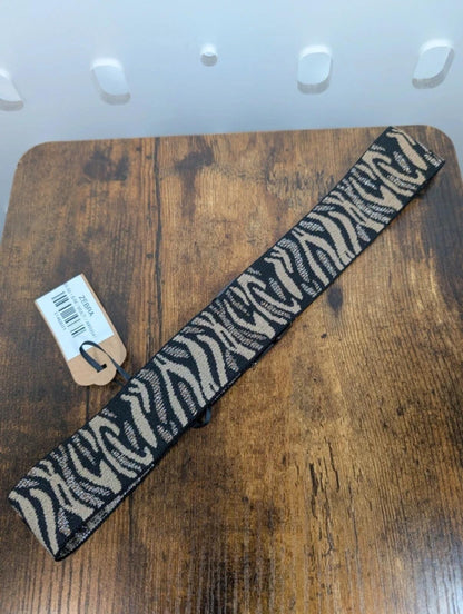 Nooki London Zebra Metallic Stretch Belt NWT Small/Medium