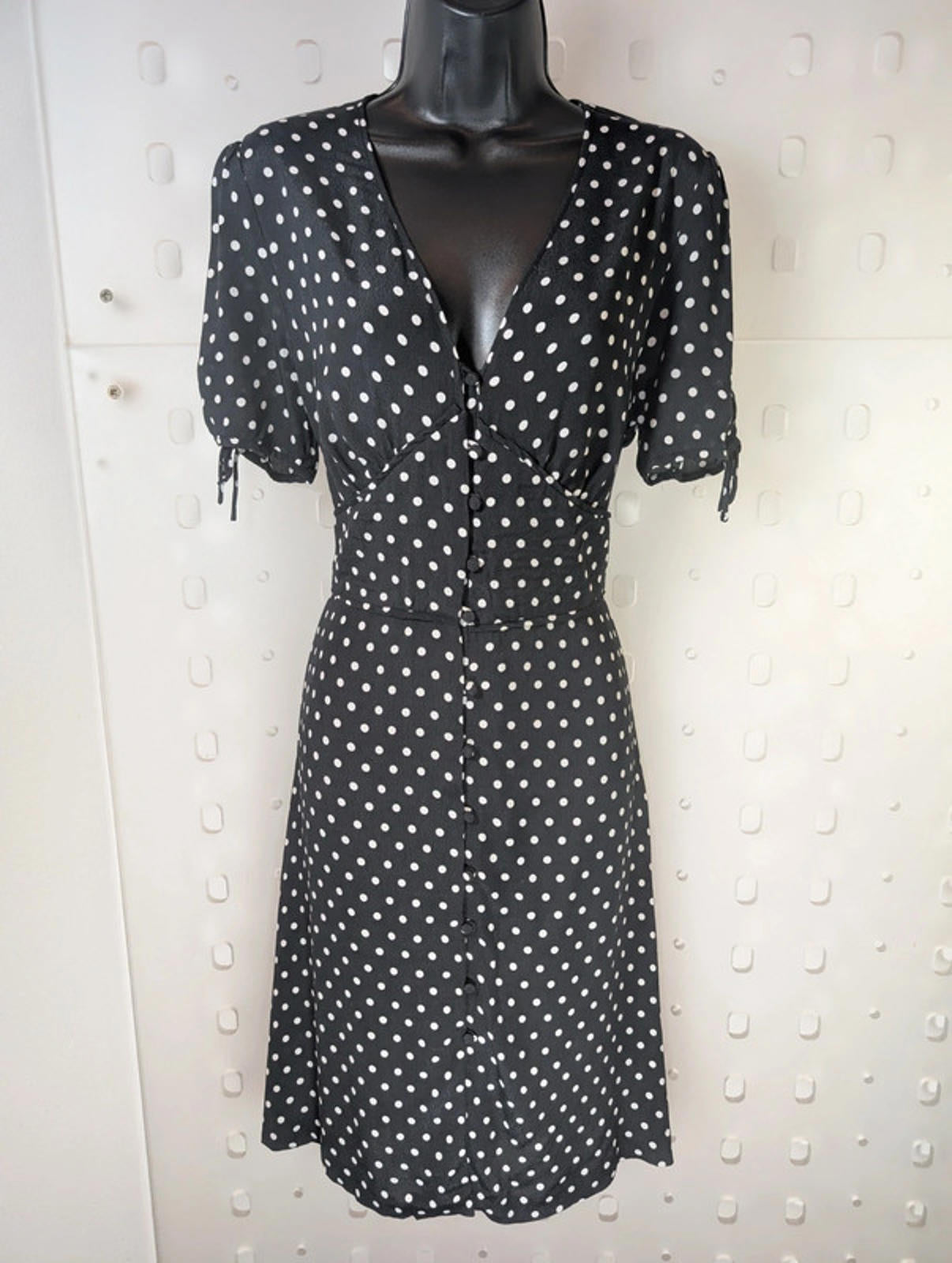 Jigsaw Polka Dot Viscose Summer Dress | UK 12