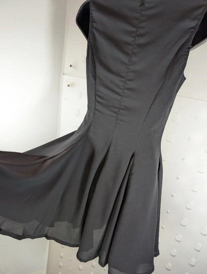 Ever Pretty UK6 Gothic Lolita Fit & Flare Mini Dress Crochet Neckline