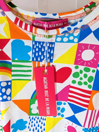 🌈 Agatha Ruiz de la Prada Rainbow Print Cotton Set | Age 12 | BNWT