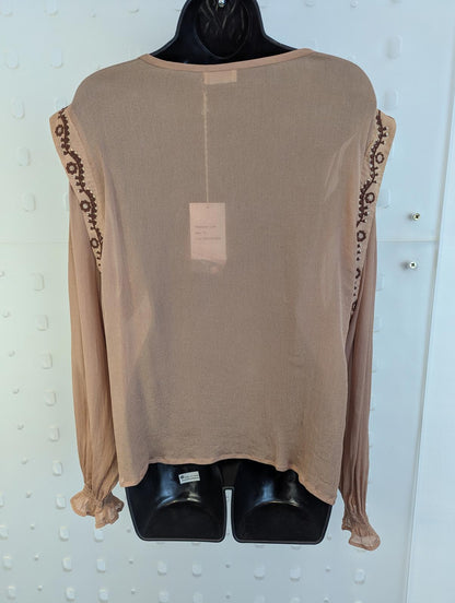 Louizon Paris Sheer Blouse Size T3 (L) BNWT