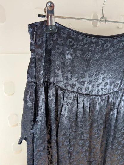 French Connection Navy Wrap Mini Skirt Asymmetric Hem UK 8